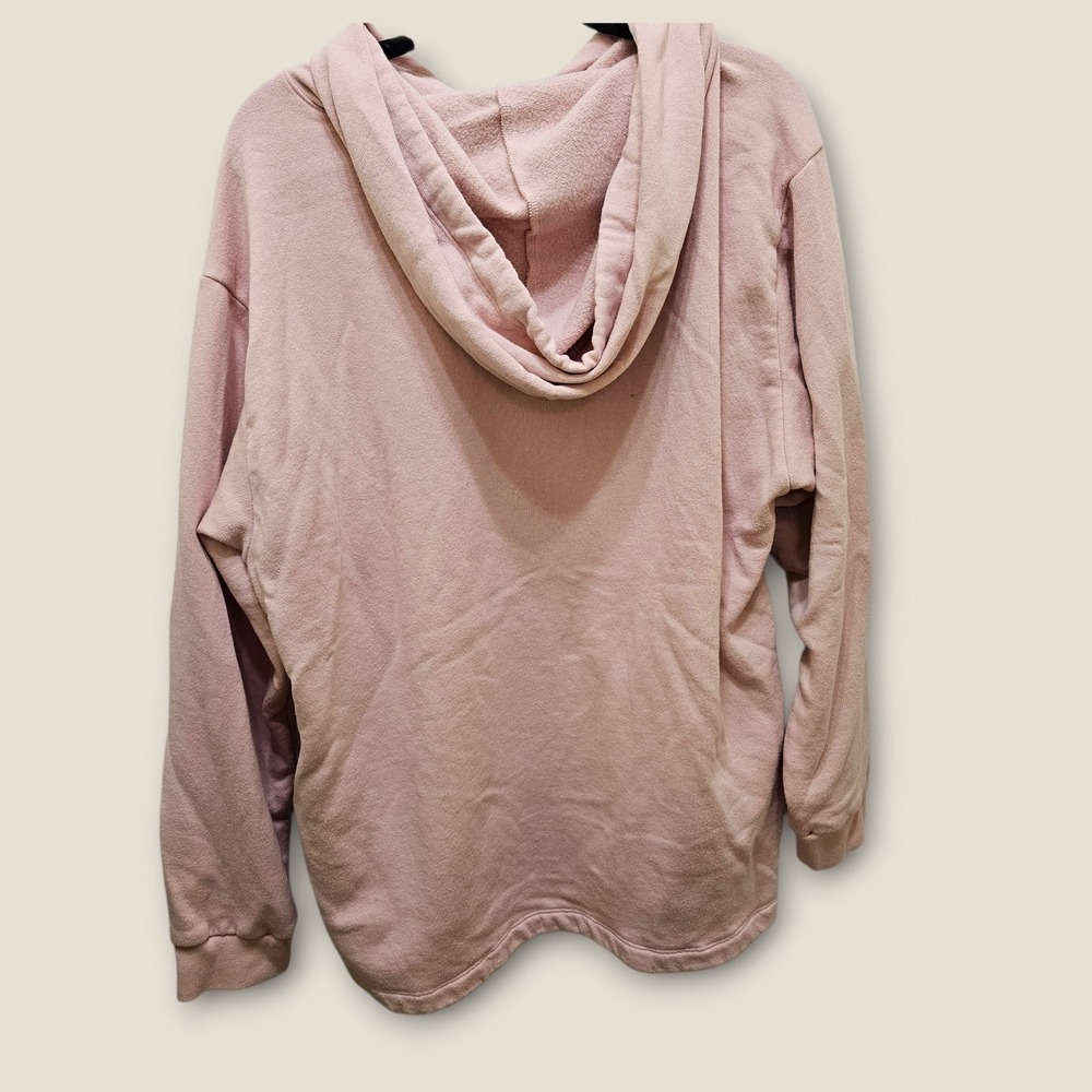 PINK Victoria's Secret Hoodie Sweatshirt Womens XL‎ Silver Logo - Picture 2 of 9